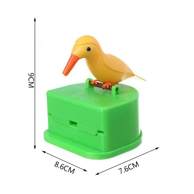 

Creativity Small Bird Toothpick Box Kitchen Automatic Holder Restaurant Toothpick Push-type Toothpick Household up Holder R7V5