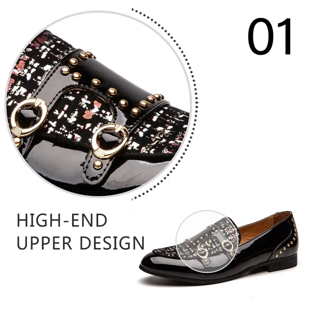 MEIJIANA Paint Belt Buckle Dinner shoes Plaid Pattern 2019 New Men's Loafers Brand Casual Shoes Wedding | Обувь