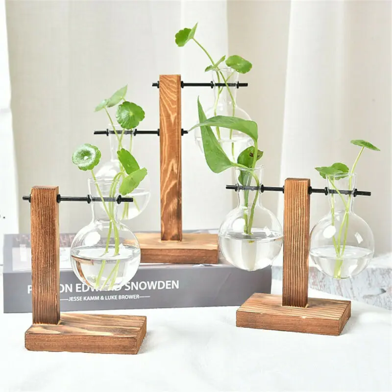 Вазы для гидропонных растений винтажный цветочный горшок прозрачная ваза