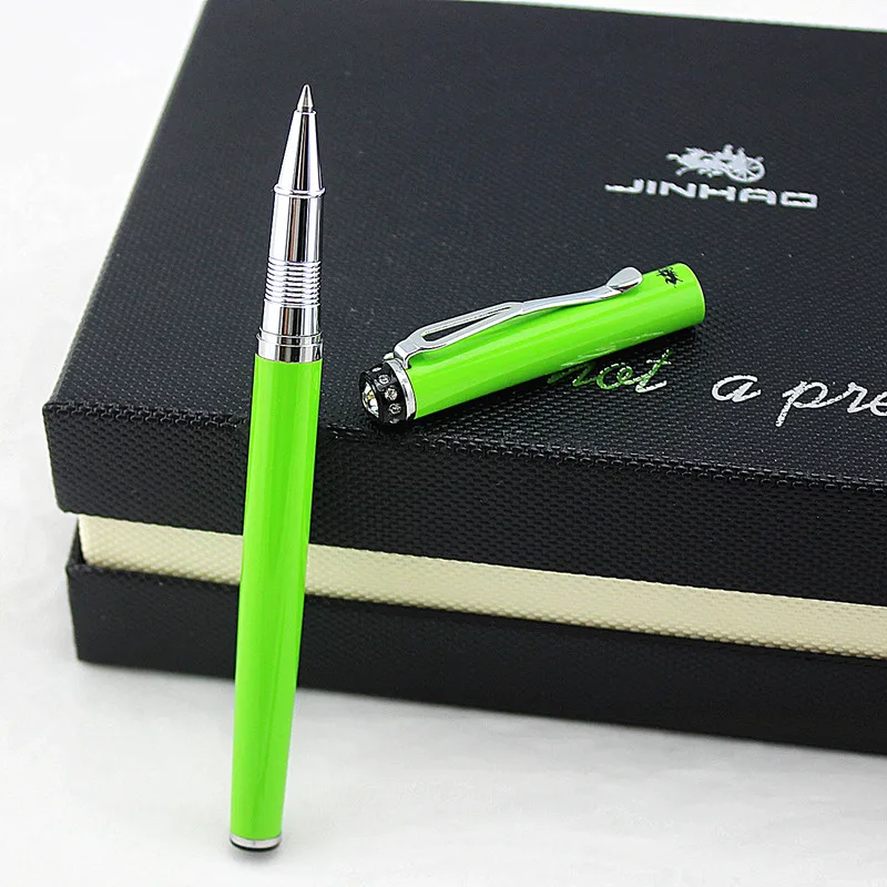 Высокое качество Jinhao 301 Роскошная Алмазная ручка 0 7 мм Металлическая стальная