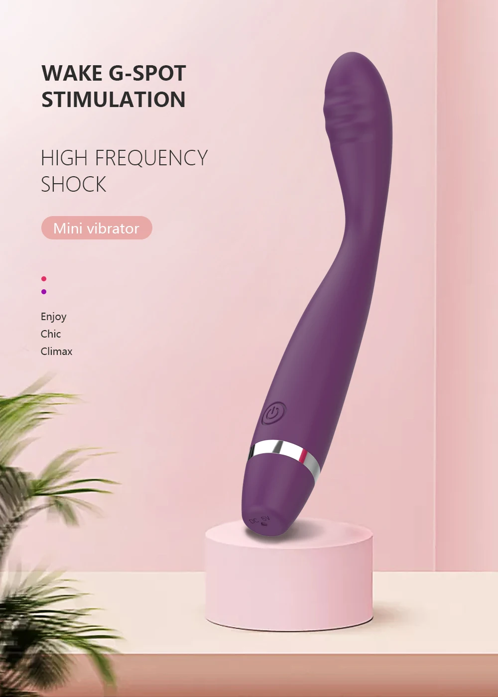 Beginner G-Spot Vibrator for Women 8 Seconds to Orgasm Finger Shaped Vibes Nipple Clitoris Stimulator Sex Toys for Adult Female