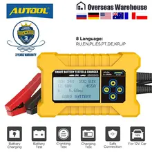 AUTOOL BT380 12V Car Battery Tester & Car Battery Charged Tool Automotive Battery Tester Analyzer Vehicle Power Bank CCA2400