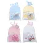 2020 высокое качество, комплект из 5 предметов для малышей, носки + перчатки + шапочка, комплект для малышей, перчатки для новорожденных, детский летний комплект с шапкой