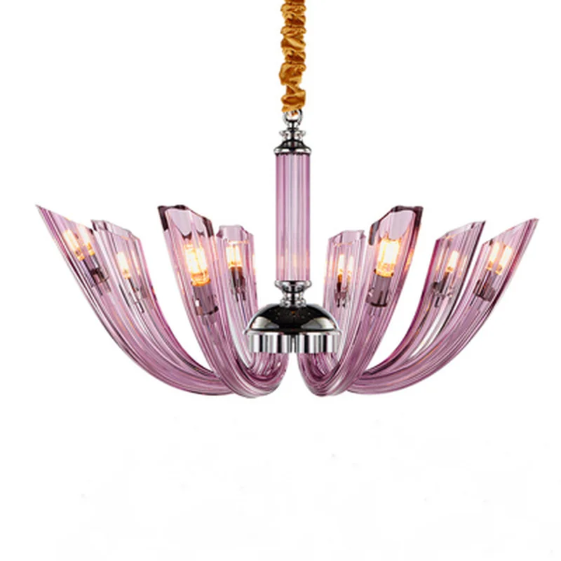 

Modern LED Crystal chandelier lighting Nordic luxury copper fixtures living room pendant lamps bedroom hanging lights