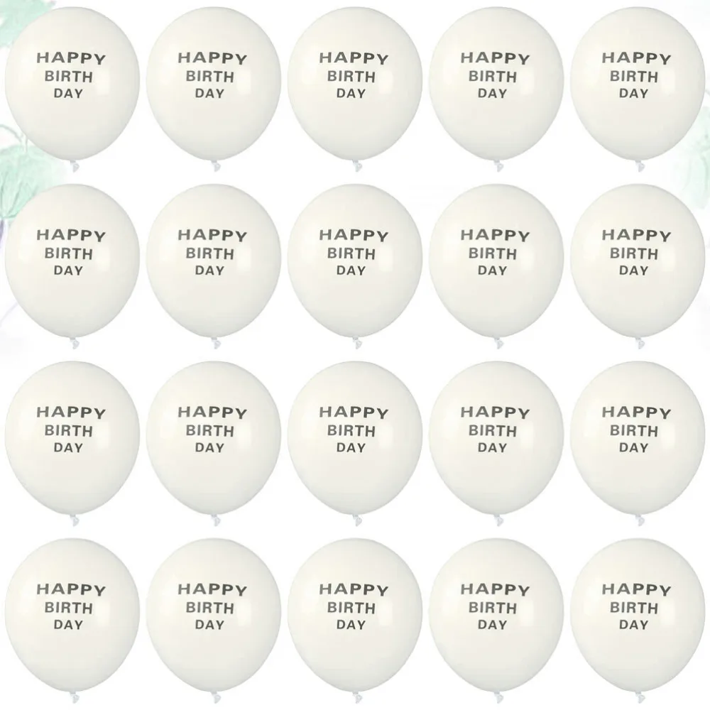 

100pcs 12 Inch Balloons Letter Printing Balloons Fashion Latex Balloons for Birthday Party Home Gathering (TO YOU Letter Balloon
