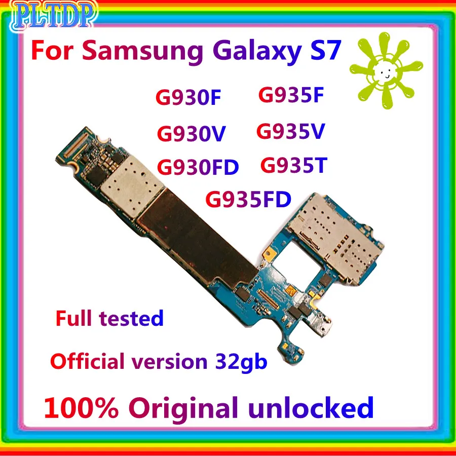 Материнская плата для Samsung Galaxy S7 G930F G930V G930FD G935F G935T G935FD материнская 32 ГБ