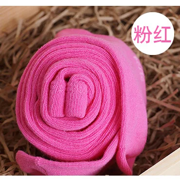 Pink Колготки для маленьких девочек; хлопковые детские колготки для девочек; сезон осень-зима; трикотажные колготки для малышей; Одежда для младенцев - Цвет: Pink