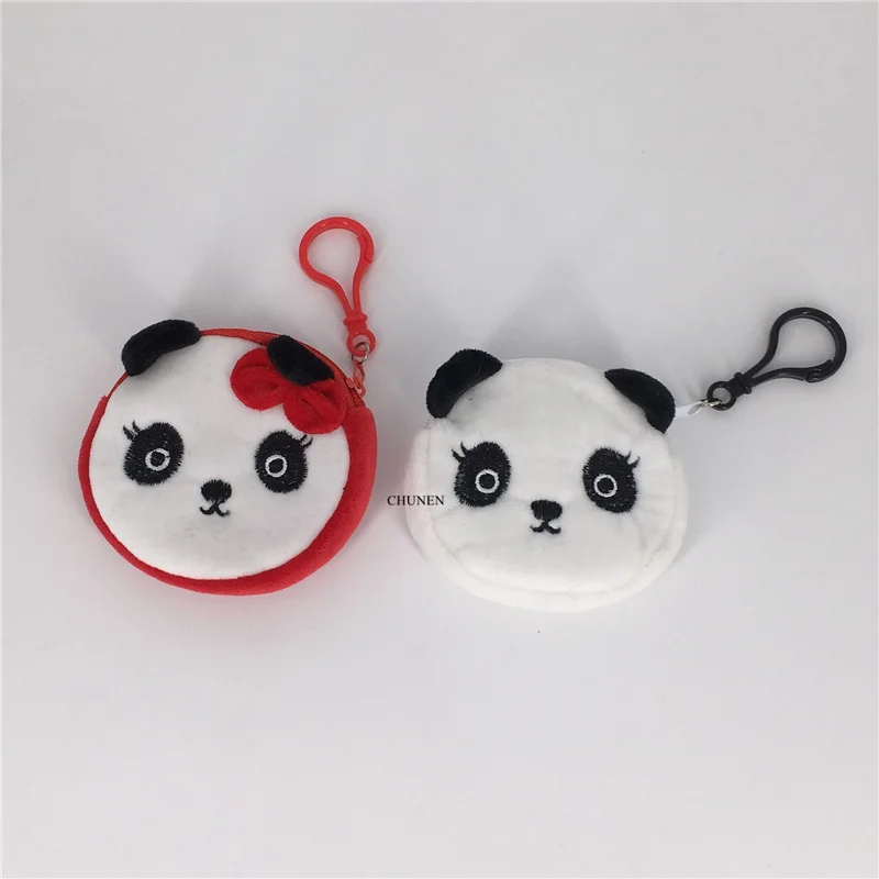 1X Little Mini Key Hook Panda plush purse toy BAG little key chain gift | Игрушки и хобби