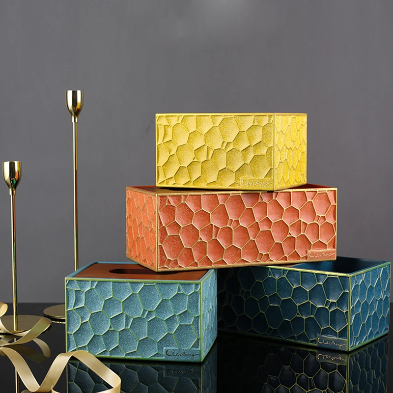 Коробка для салфеток из смолы в скандинавском стиле с изображением оленя