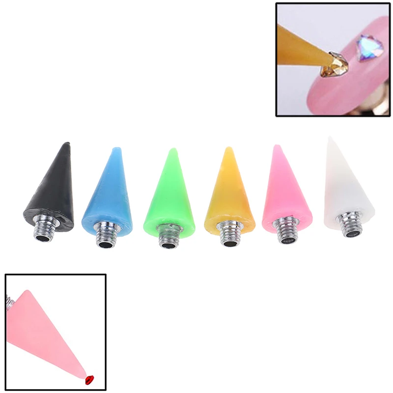 1 шт. сменные насадки для ногтей восковые бусины карандашей стразы драгоценные