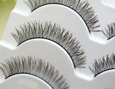 wholesale 5 pairs Makeup Cotton stem Handmad Natural Fashion False Eyelashes Soft long Eye Lash Cosmetic Free shipping | Красота и