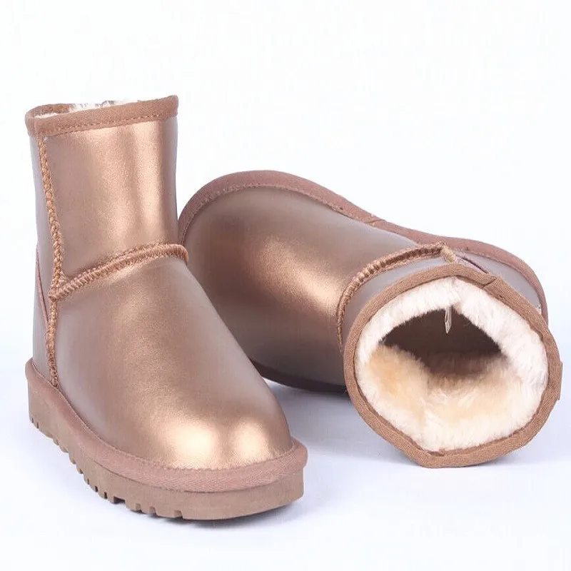 Женские зимние ботинки из натуральной кожи 2020 теплые женские ботильоны теплая