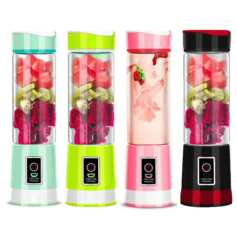 

Мини Портативный блендер, Электрический перезаряжаемый Блендер с 6 лезвиями, соковыжималка, чашка, уличный блендер для фруктов/овощей