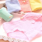 4 шт.лот, нижнее белье из хлопка и спандекса, однотонные мягкие трусики для маленьких девочек-подростков, Training10-16Year для детей 8-14 лет