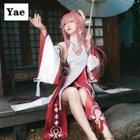 anime game genshin impact cosplay yae costume project new character 100 restore game character accessories and clothes