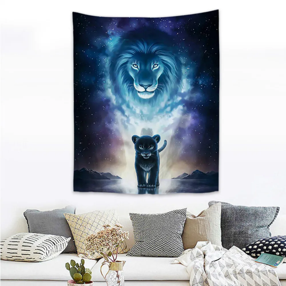 Гобелен INS в скандинавском стиле Ветер волка настенное украшение для дома