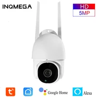 inqmega 5mp tuya ptz camera outdoor mini wifi cam add auto tracking security camera add alexa and google home smart life or tuya