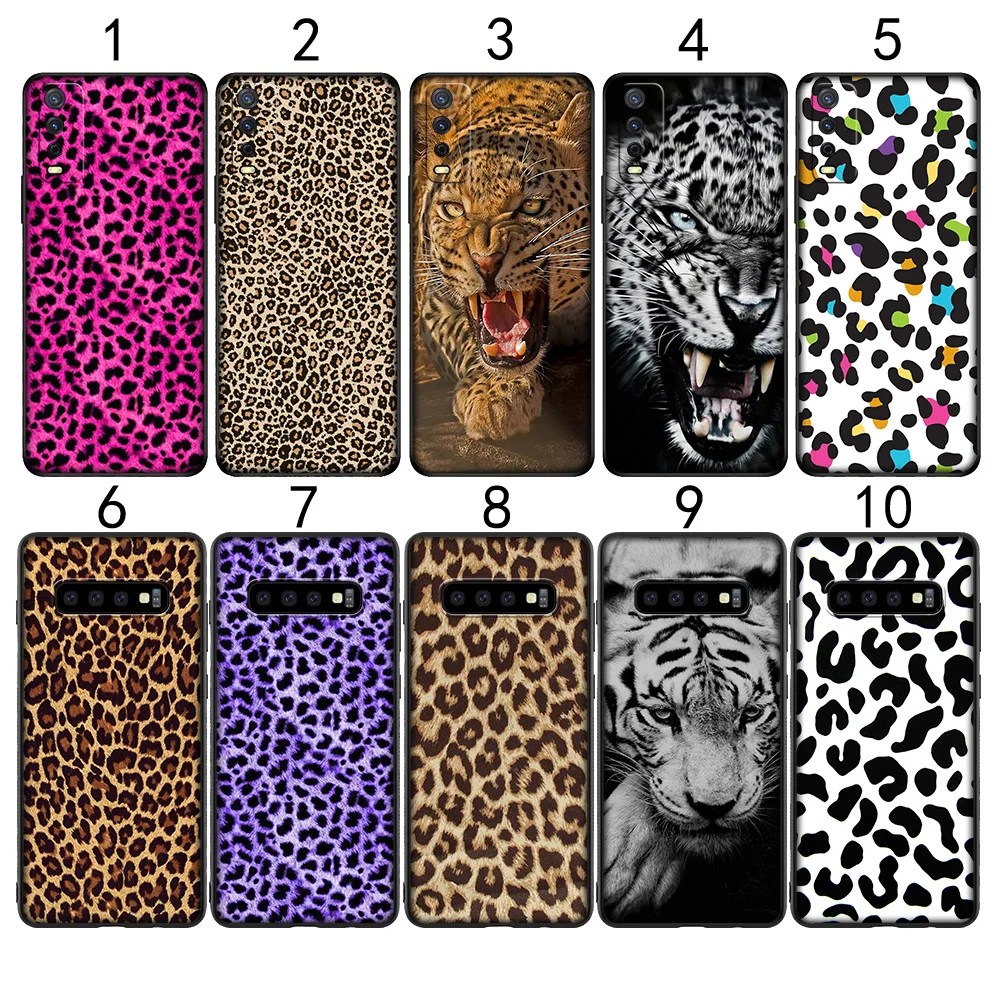 Чехол LS110 с леопардовым принтом для Samsung S7 Edge S8 S9 S10 S10E S20 S21S Fe S30 Plus Lite Ultra Quantum 2 -