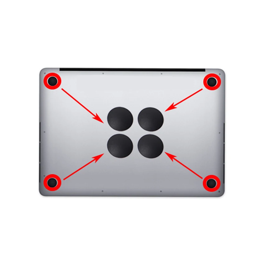Резиновая нижняя часть корпуса для ноутбука YuXi 4 шт. Накладка Macbook Pro A1278 A1286 A1297 Retina
