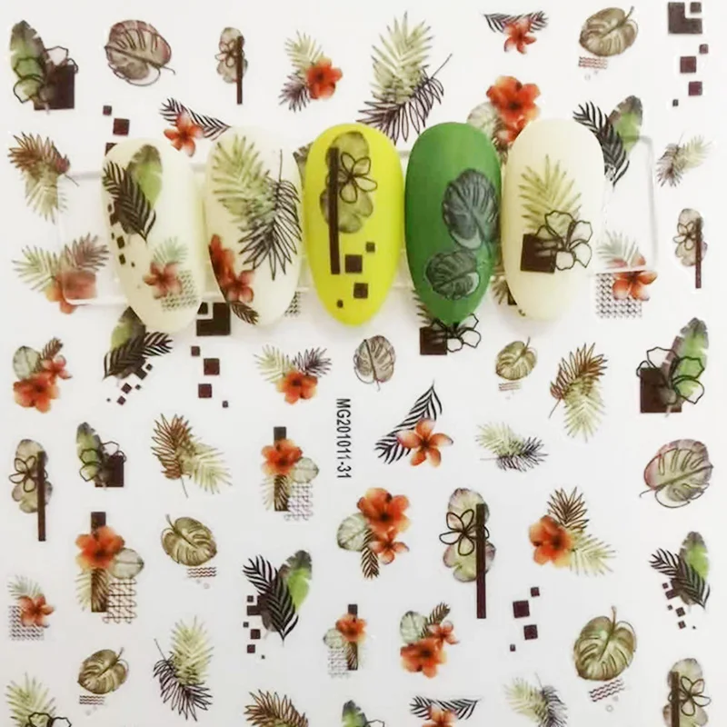 2020 Новинка стикеры 3D на ногти Nail Art богемные наклейки для ногтей с изображением
