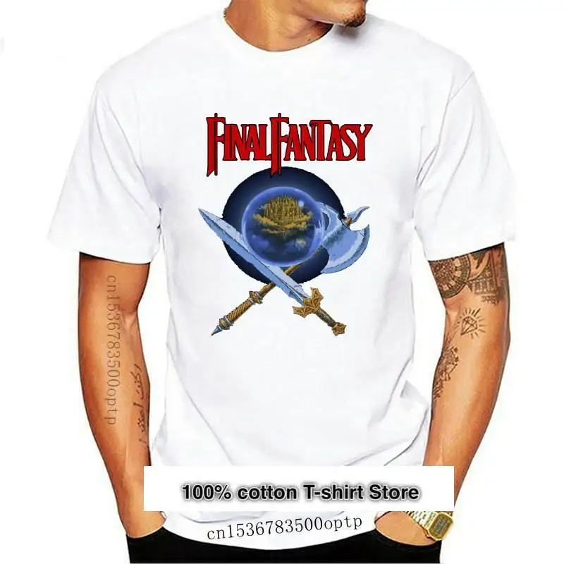 

Camiseta de videojuego Retro de Final Fantasy Nes Box Art, Nueva