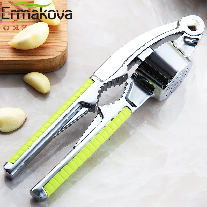 Пресс для чеснока ERMAKOVA измельчитель из нержавеющей стали имбиря ореха mincernut с