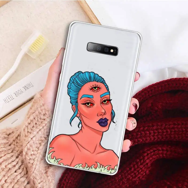 

Funny Letter Karma is A Phone Case Transparent for samsung A 21s 50 51 71 S 8 9 20 20fe note 10 20 ultra plus