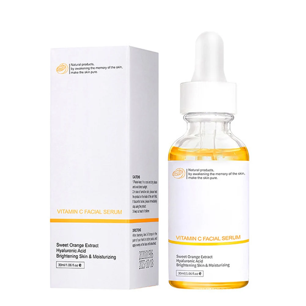 

30ml Vitamin C Face Serum Water Smooth Glow Wonder Whitening Toner Lotion Bright Oil Control Pore Moisturizing Skin Care