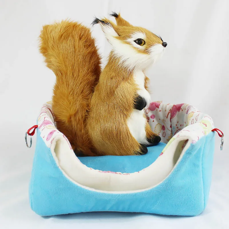 Зимняя теплая морская свинка кролик Ежик живое гнездо плюшевый хлопок гамак для