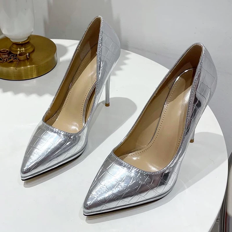 

Женские туфли-лодочки с острым носком, туфли на тонком каблуке, без застежки, туфли на высоком каблуке, весна-осень 2022