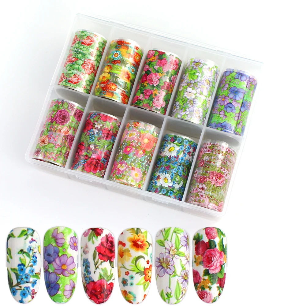 100*4 см звездное небо ногтей голографическая Фольга передачи наклейки для цветы