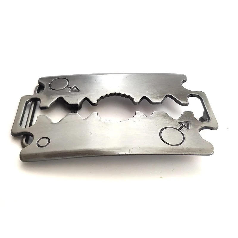 Классическая металлическая пряжка для ремня сделай сам модель бритвы 3D