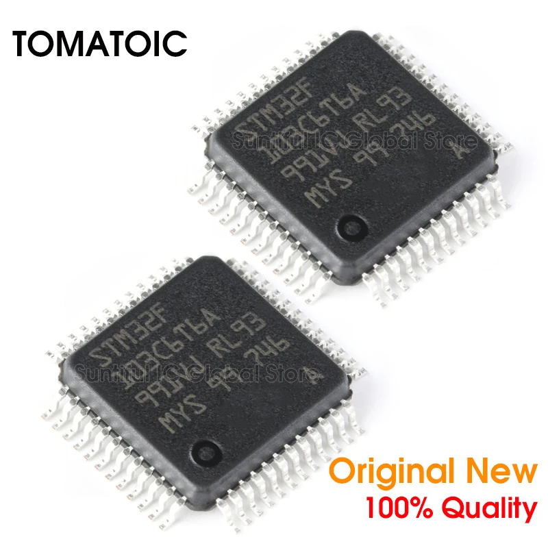 1 шт. STM32F103C6T6A LQFP48 STM32F103C6 STM32F103 LQFP 48 32 битный микроконтроллер MCU|Аксессуары для