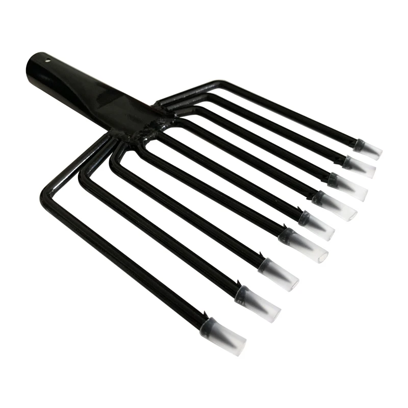 Рыболовная гарпуна 9 Зубцов черная/цветная из нержавеющей стали острый колючий