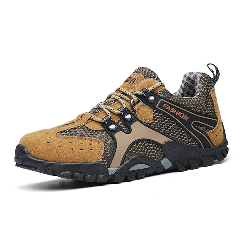 

Breathable Trekking Shoes Men Anti-Skid Hiking Boots Summer Outdoor Walking Sneakers for Climbing Mountaineering Camping Trip