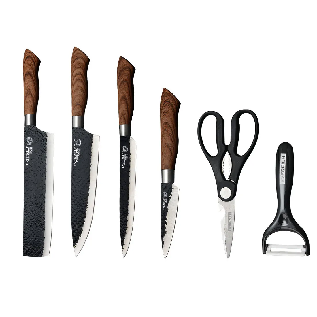 

Kitchen Knives Set Cook Tools Chef Kitchen Knife Scissors Ceramic Peeler Slicer Nakiri Paring Stainless Steel Knife Gift Case