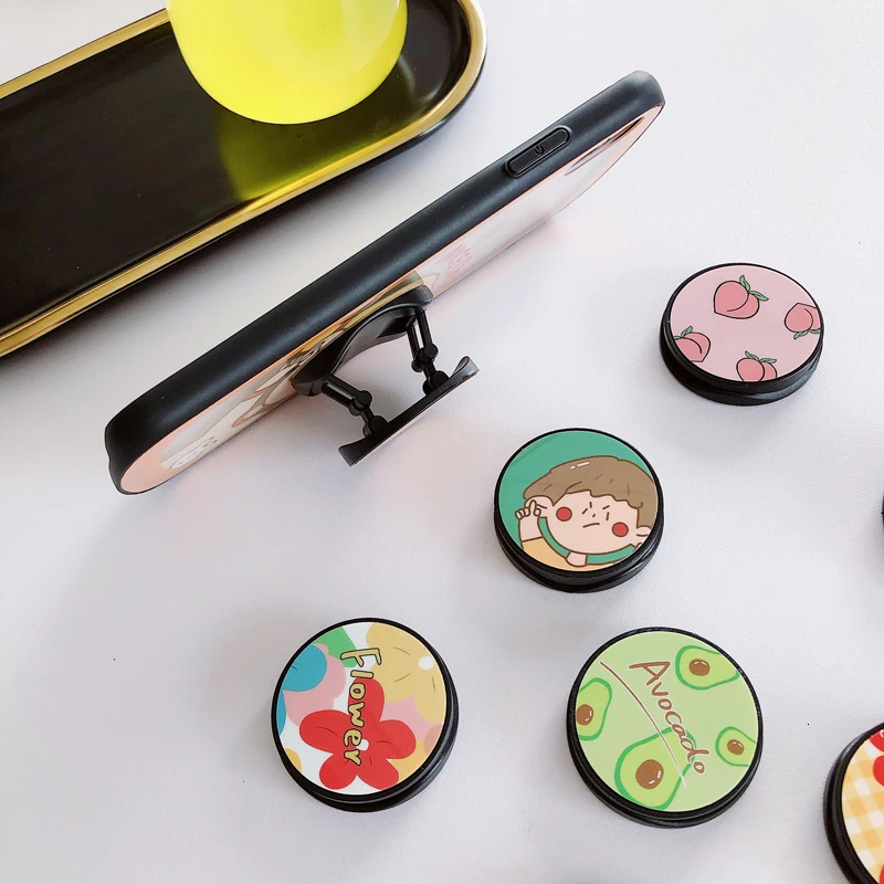 Мраморный держатель для смартфона с героями мультфильмов кольцо на палец