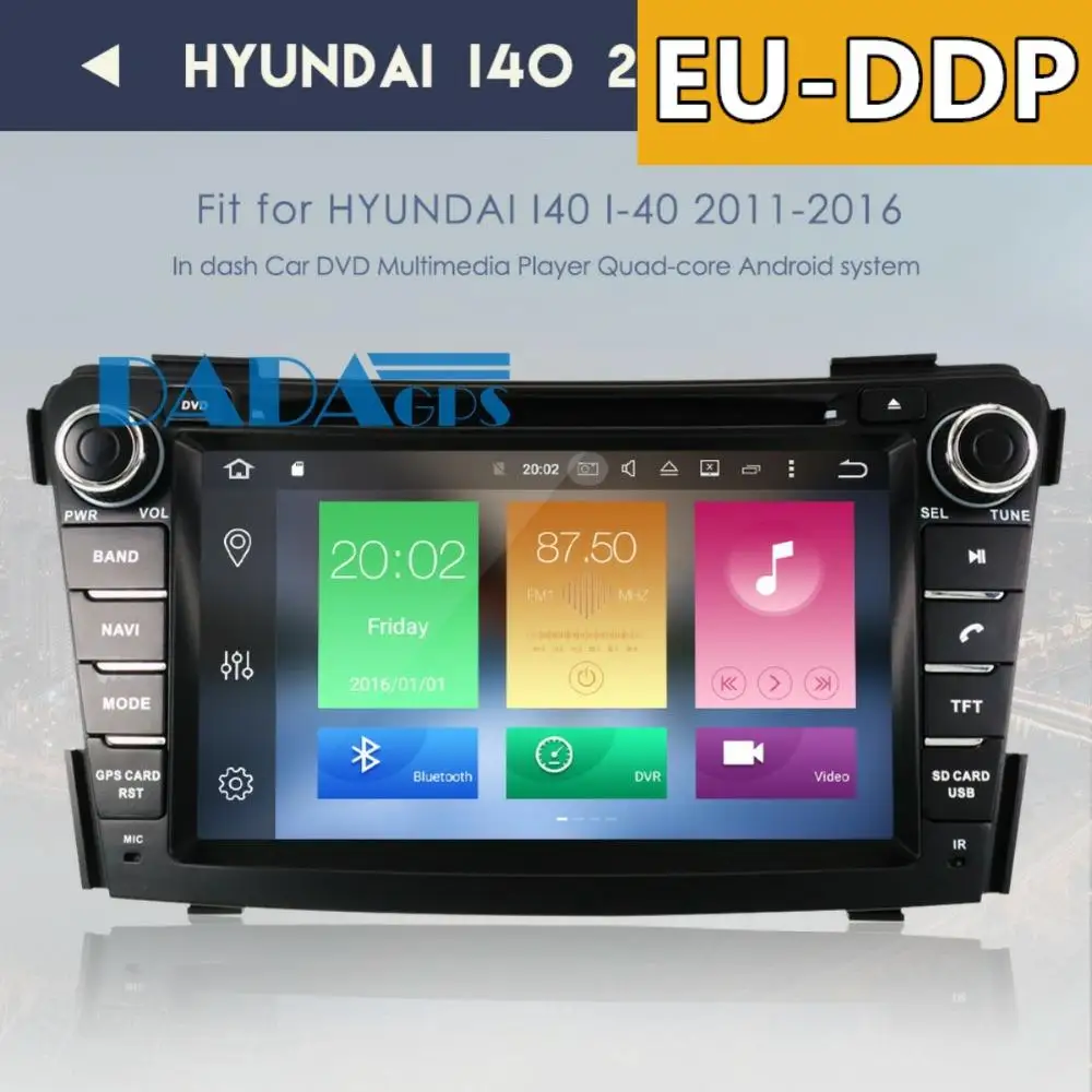 Автомагнитола на Android 9 0 DVD-плеер головное устройство GPS для Hyundai I40 I-40 2011 2012-2013