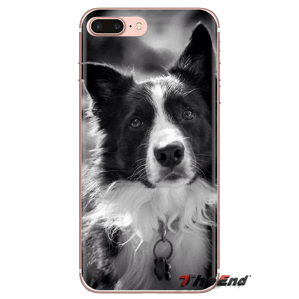 border collie dog puppy Soft Transparent Cover Bag For LG Spirit Motorola Moto X4 E4 E5 G5 G5S G6 Z Z2 Z3 G2 G3 C Play Plus Mini |