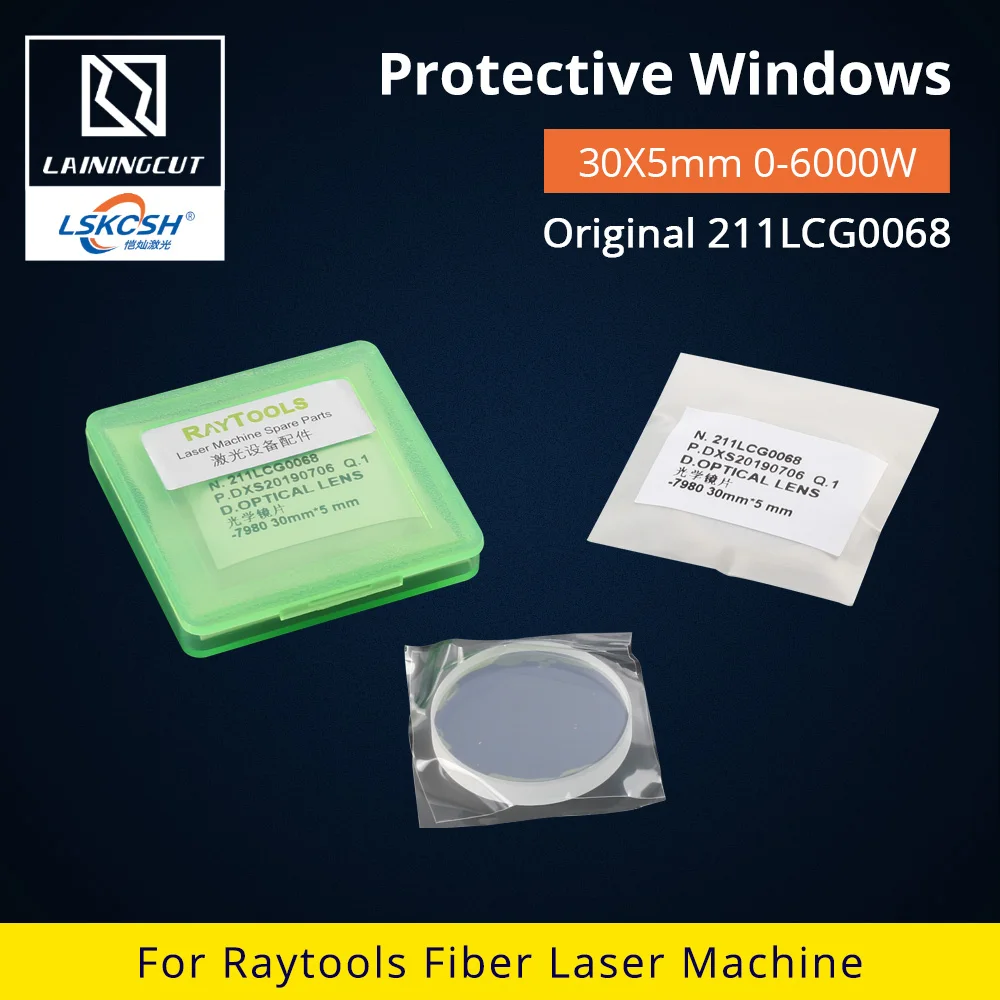 LSKCSH Raytools оригинальные защитные окна 30*5 мм 211LCG0068 для Raytools волоконная сварочная головка AK190 AK190TC 0-6000 Вт
