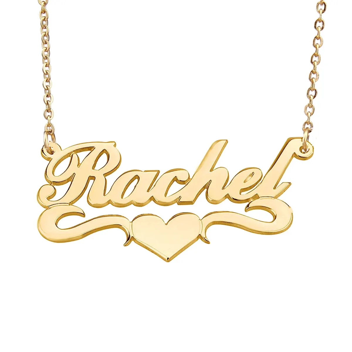 Пользовательское имя 2 цепи многослойное начальное ожерелье кулон для женщин