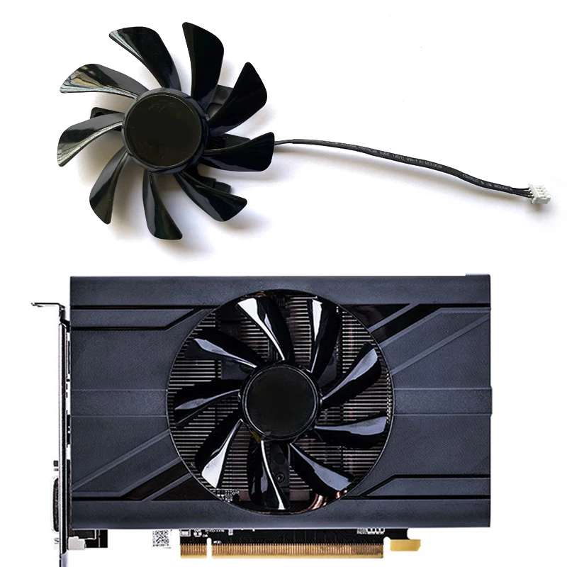 

T129215SU 4PIN RX 570 470D GPU Cooler Video Card fan for Radeon sapphire RX470D RX570 ITX graphics Card Cooling System As