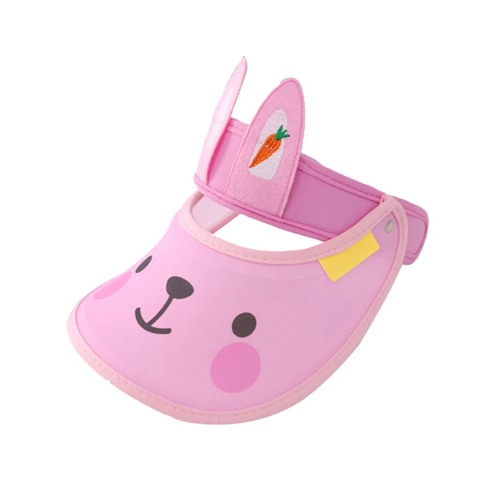 

1/2Pcs Kids Summer Cartoon Animal Cotton Anti-UV Topless Sunhat Arm Sleeves Face Protection for Summer chapeu feminino