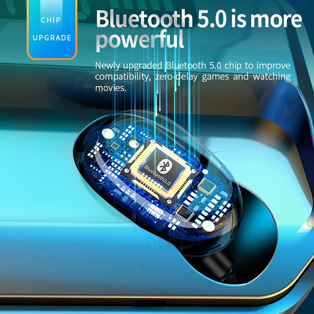Bluetooth-наушники TWS беспроводные спортивные водонепроницаемые с сенсорным