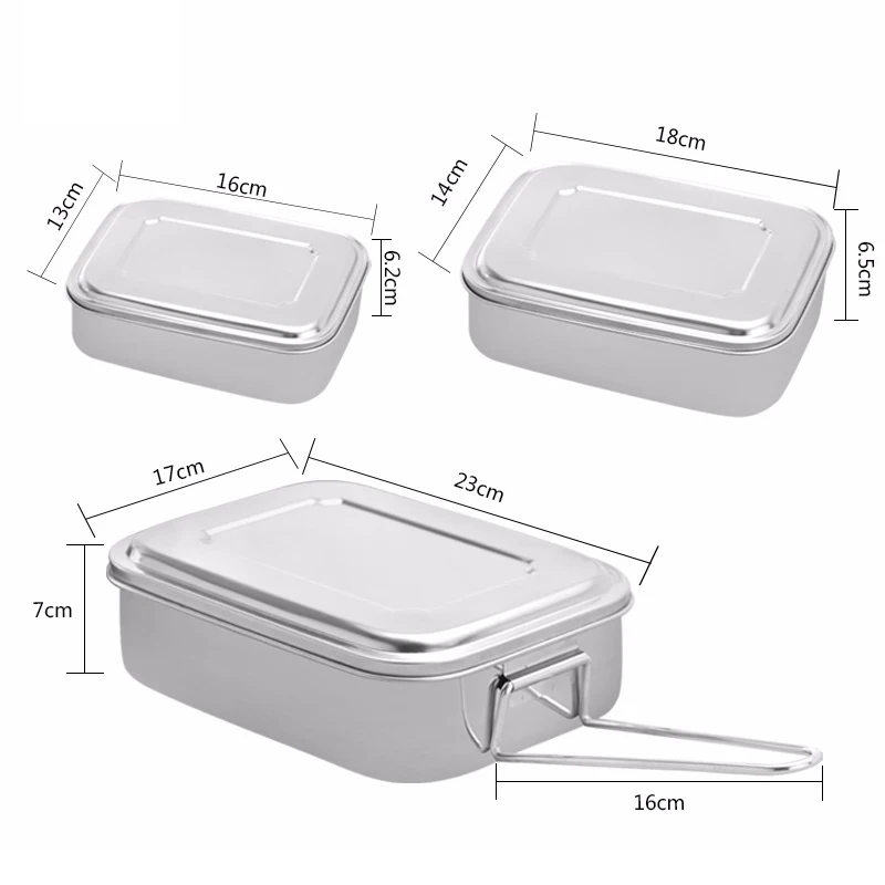 Еда контейнер с одним Слои студенческие коробки для обеда большой Ёмкость легко