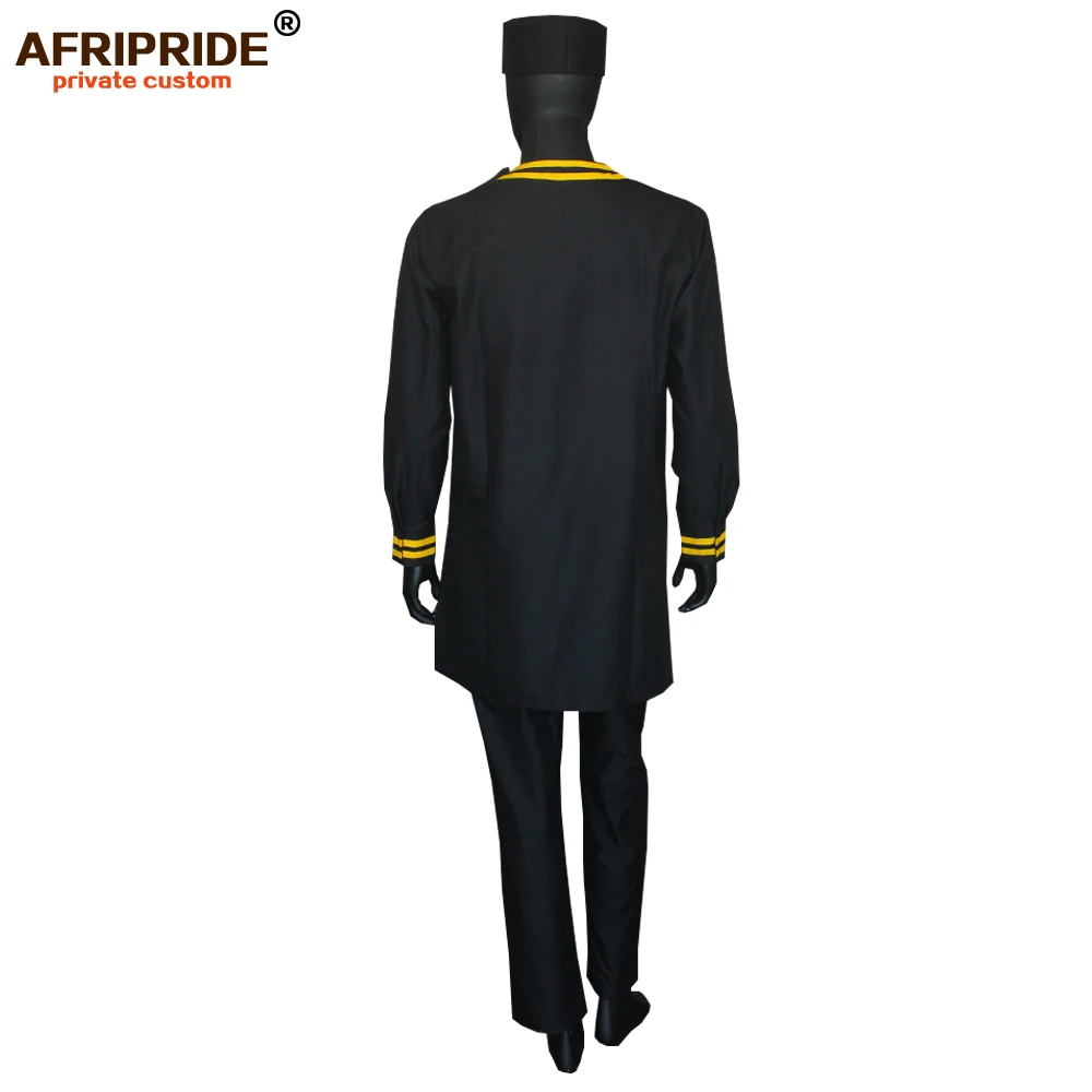 2019 африканская Мужская одежда традиционный комплект из 3 предметов Дашики наряды