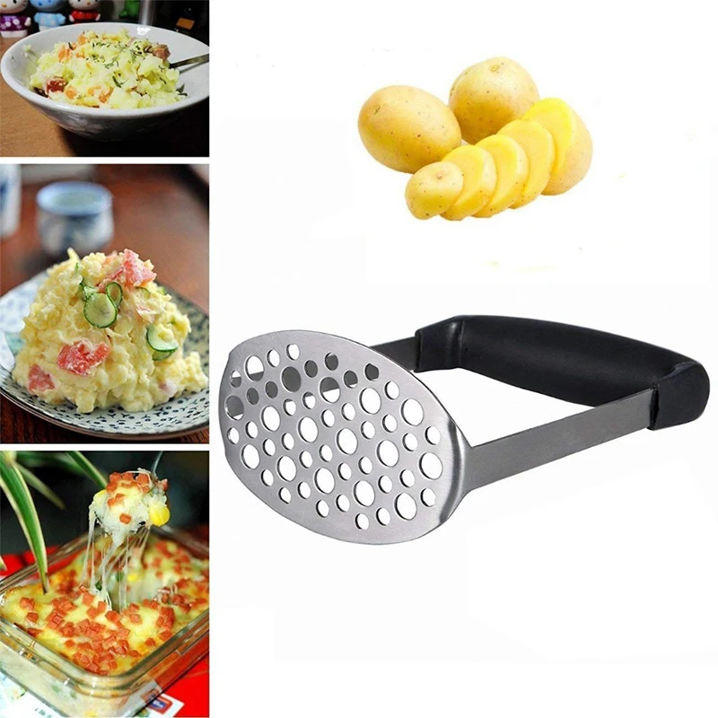 

1PC Stainless Steel Potato Sweet Potato Masher Kitchen Gadget Potatoes Mud Ricer Fruit Vegetable Tools Kitchen Accessories