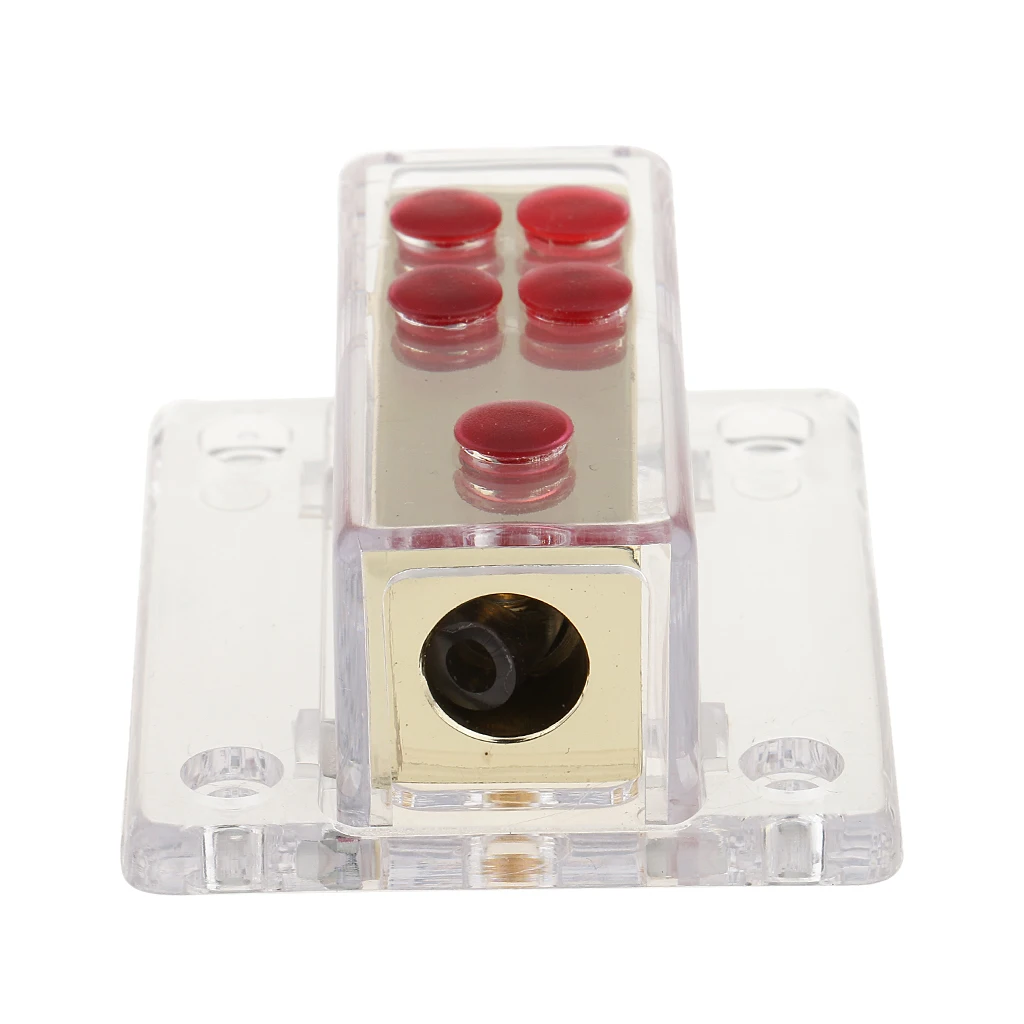 Автомобильный распределительный блок питания 12 В 1AWG вход в 4 AWG выходной