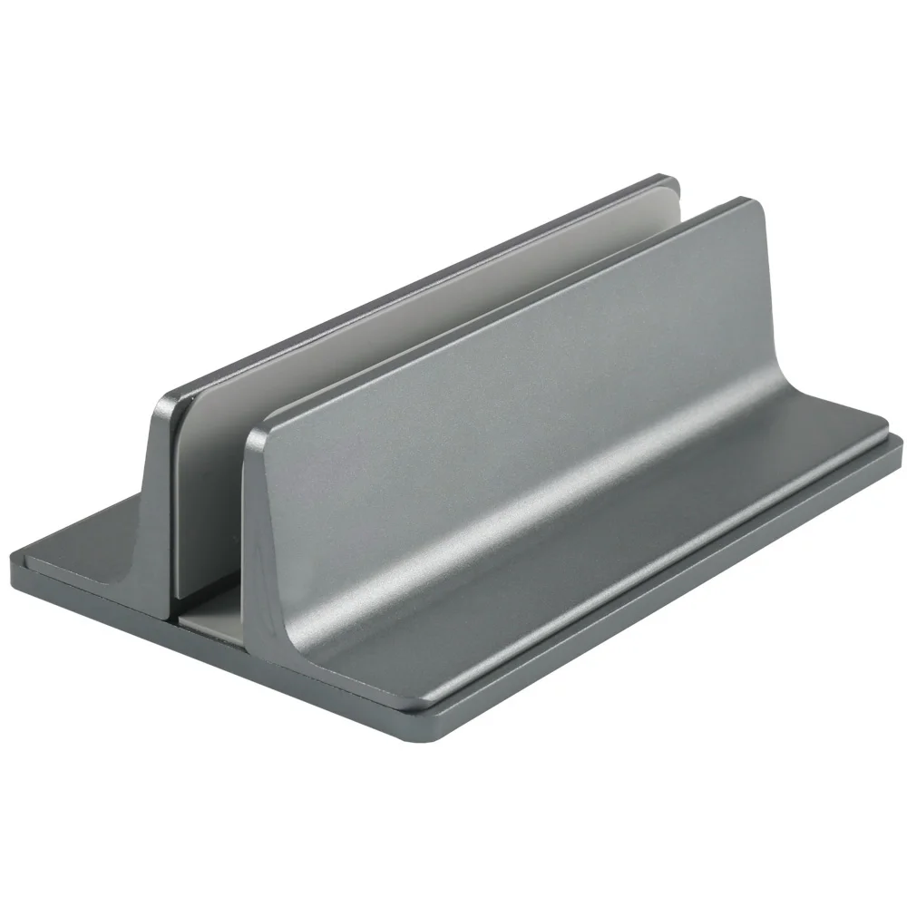

Vertical Laptop Stand Aluminum Alloy Double Desktop Stand Holder With Adjustable Dock Desktop Bracket for Notebook Desk Holder