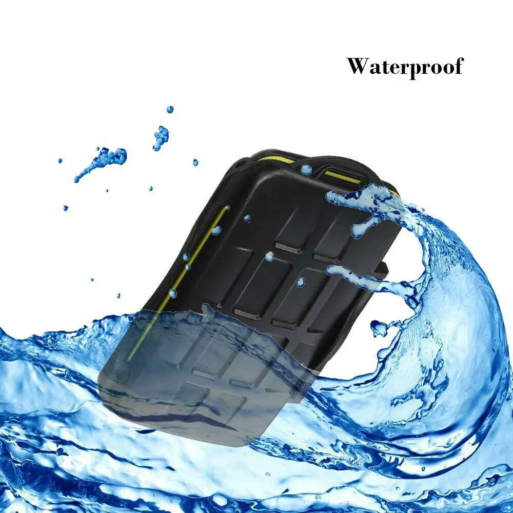 

Yiwa Water Resistant Memory Card Case Holder Storage Box Fits 12 SD+12 Micro SD TF Cards Carry Case R35